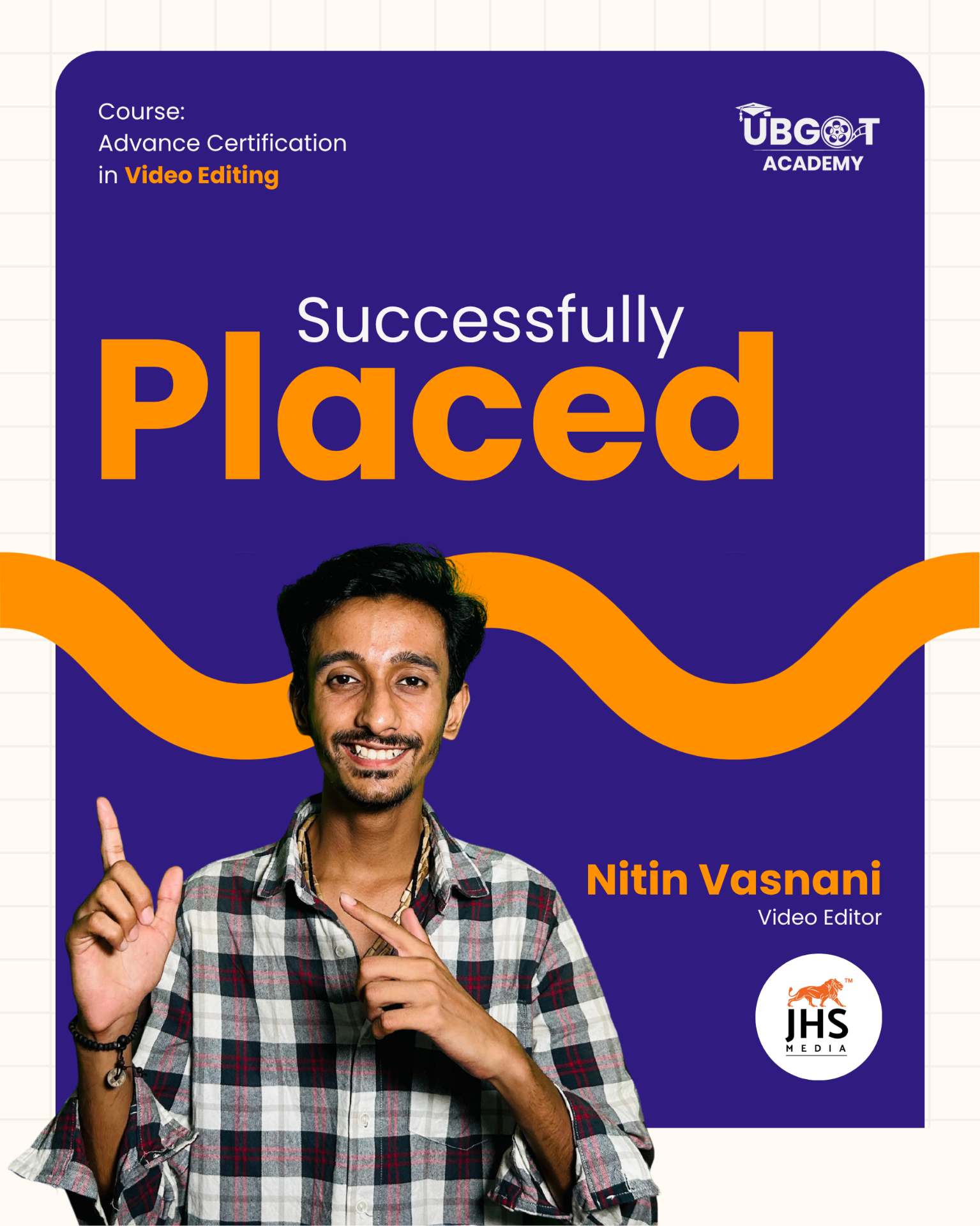 Successfully placed student 1
